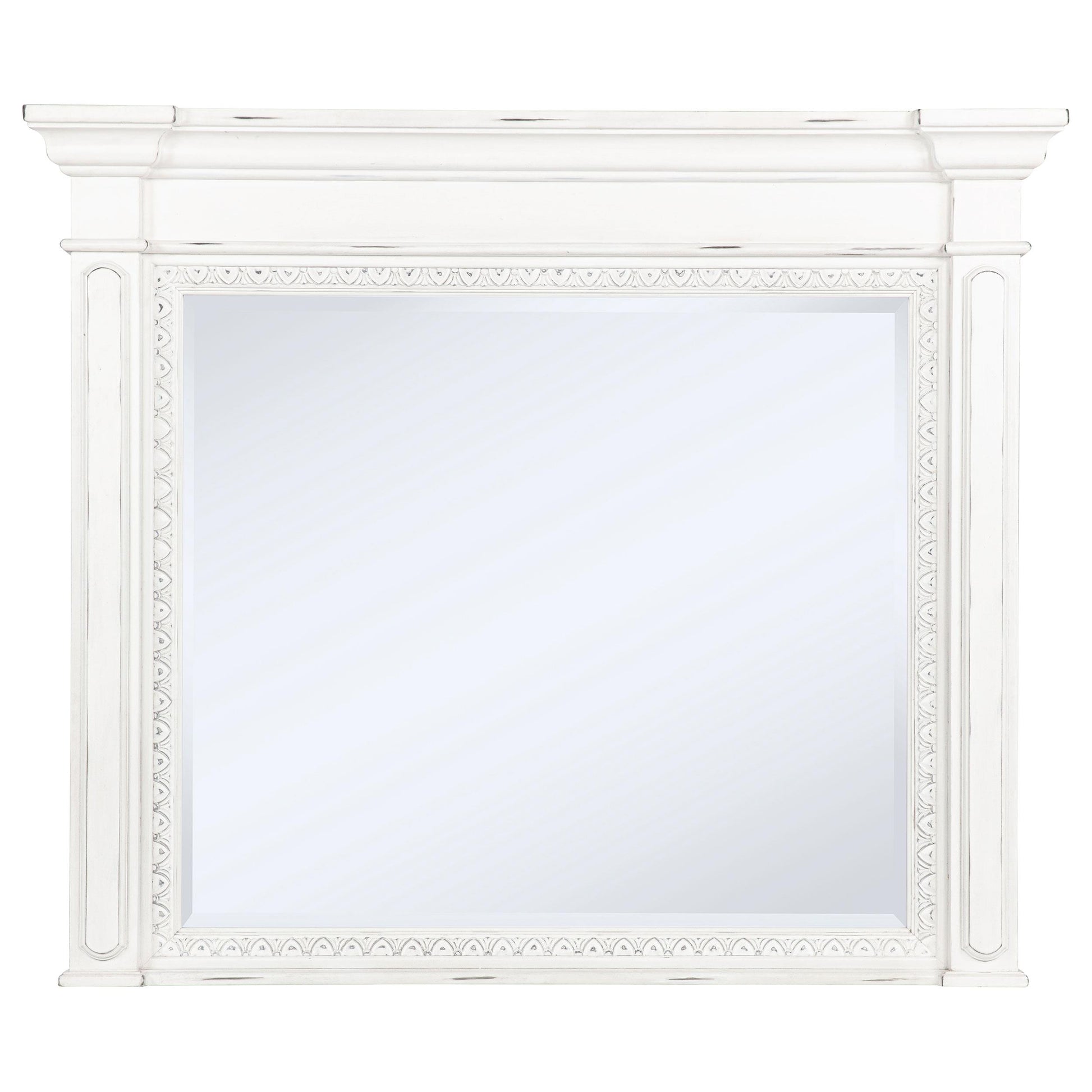 Coaster Furniture McKinney 215874 Dresser Mirror - Vintage White IMAGE 3