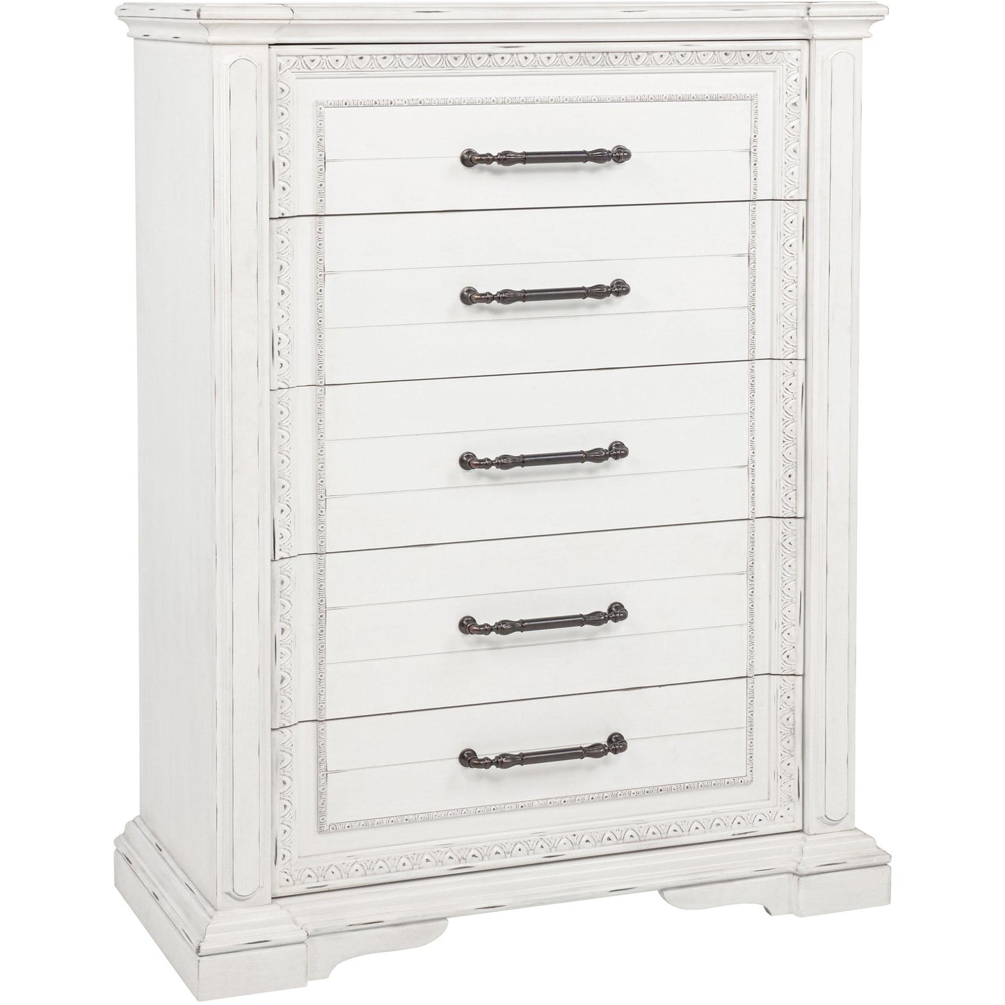  Coaster Furniture McKinney 215875 5-drawer Bedroom Chest - Vintage White IMAGE 1