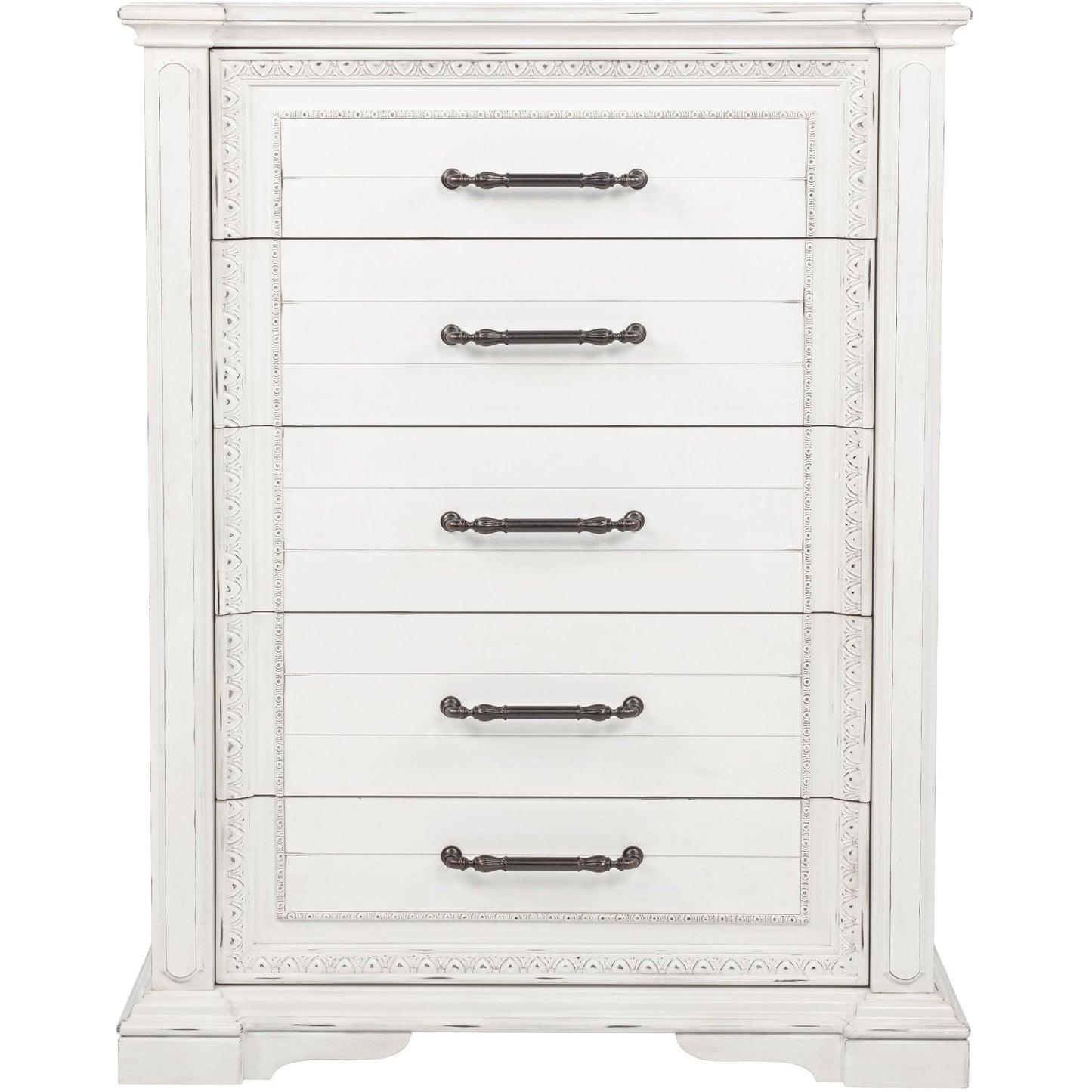  Coaster Furniture McKinney 215875 5-drawer Bedroom Chest - Vintage White IMAGE 3