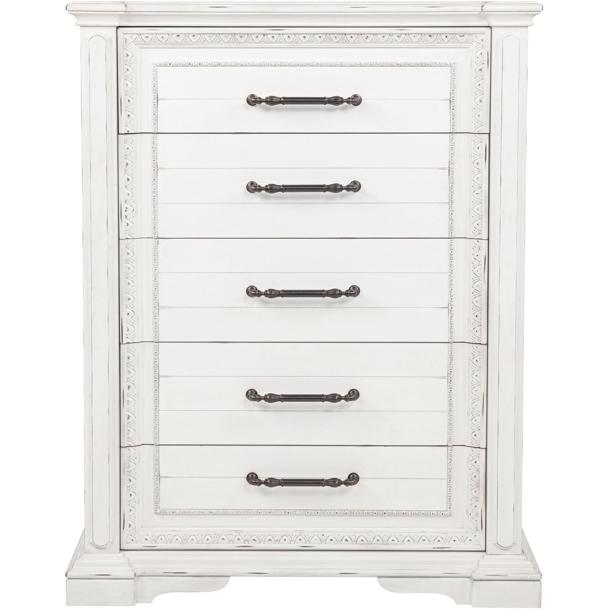  Coaster Furniture McKinney 215875 5-drawer Bedroom Chest - Vintage White IMAGE 3