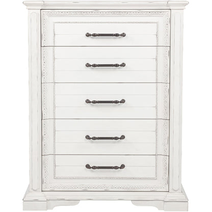  Coaster Furniture McKinney 215875 5-drawer Bedroom Chest - Vintage White IMAGE 3