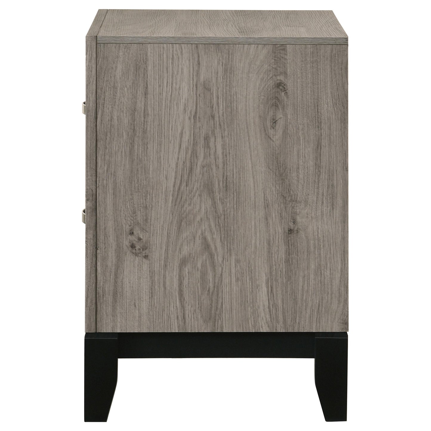  Coaster Furniture Valen 215912 2-drawer Nightstand Bedside Table - Light Taupe IMAGE 1