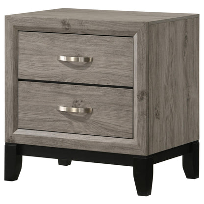  Coaster Furniture Valen 215912 2-drawer Nightstand Bedside Table - Light Taupe IMAGE 11