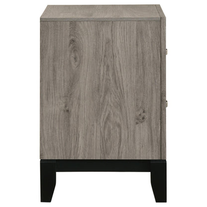  Coaster Furniture Valen 215912 2-drawer Nightstand Bedside Table - Light Taupe IMAGE 3