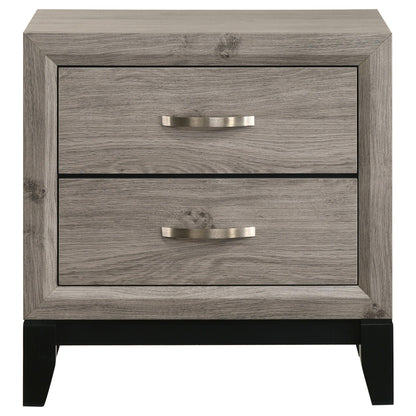  Coaster Furniture Valen 215912 2-drawer Nightstand Bedside Table - Light Taupe IMAGE 9