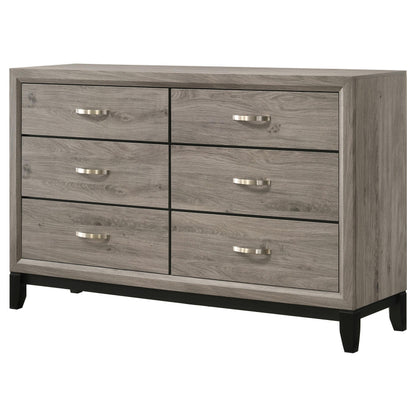  Coaster Furniture Valen 215913 6-drawer Bedroom Dresser Cabinet - Light Taupe IMAGE 10