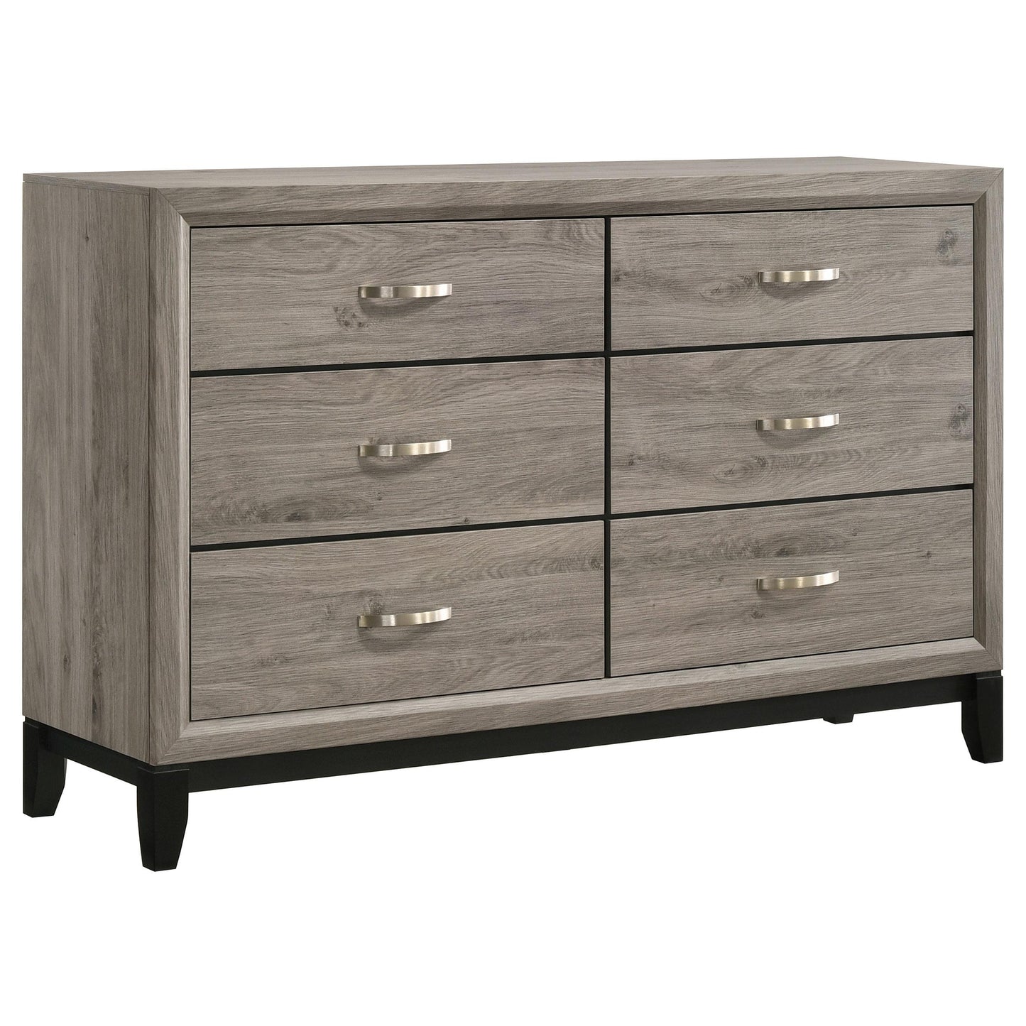  Coaster Furniture Valen 215913 6-drawer Bedroom Dresser Cabinet - Light Taupe IMAGE 3