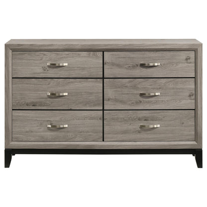  Coaster Furniture Valen 215913 6-drawer Bedroom Dresser Cabinet - Light Taupe IMAGE 7