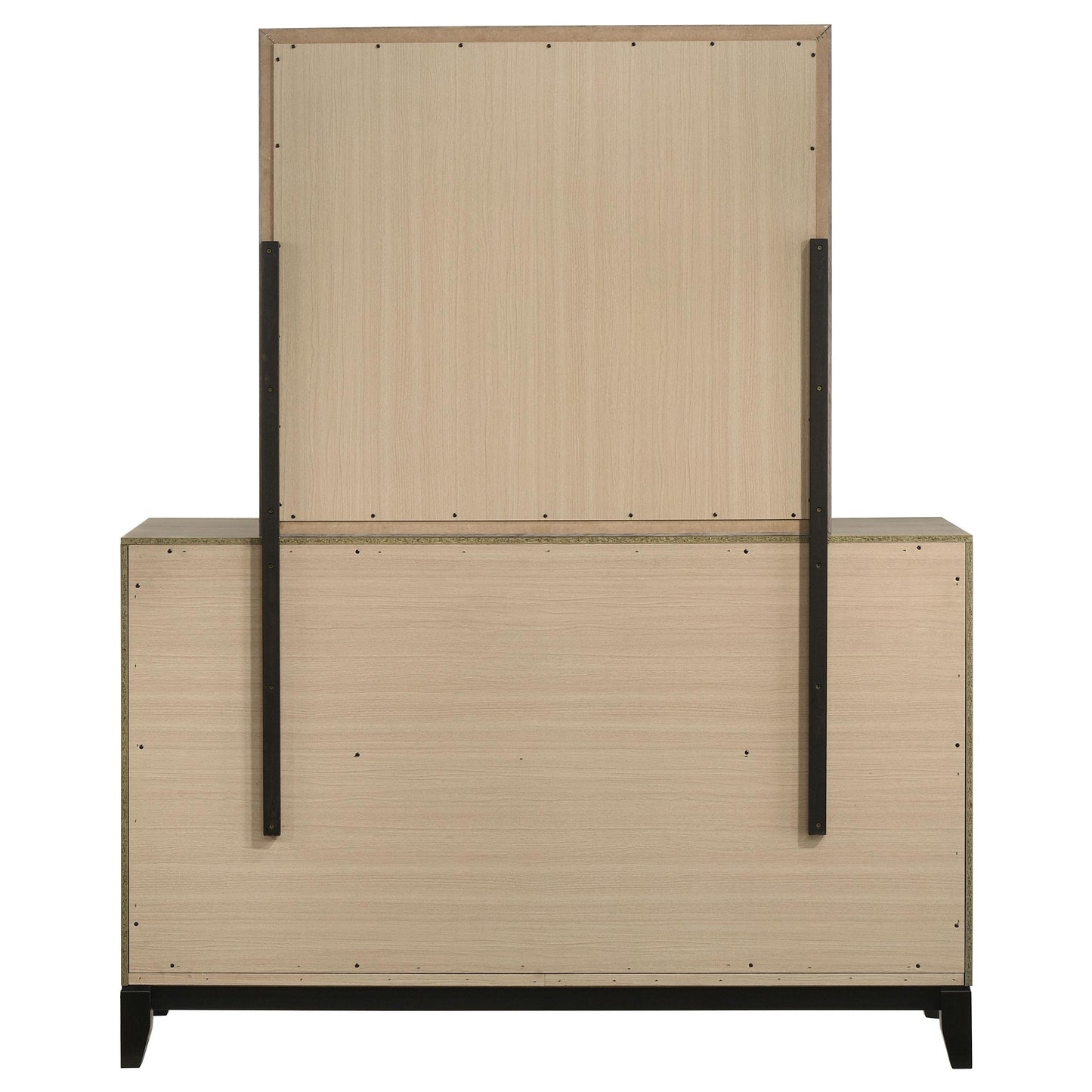 Coaster Furniture Valen 215913M 6-drawer Bedroom Dresser and Mirror - Light Taupe IMAGE 7