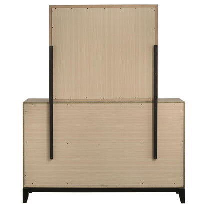  Coaster Furniture Valen 215913M 6-drawer Bedroom Dresser and Mirror - Light Taupe IMAGE 7