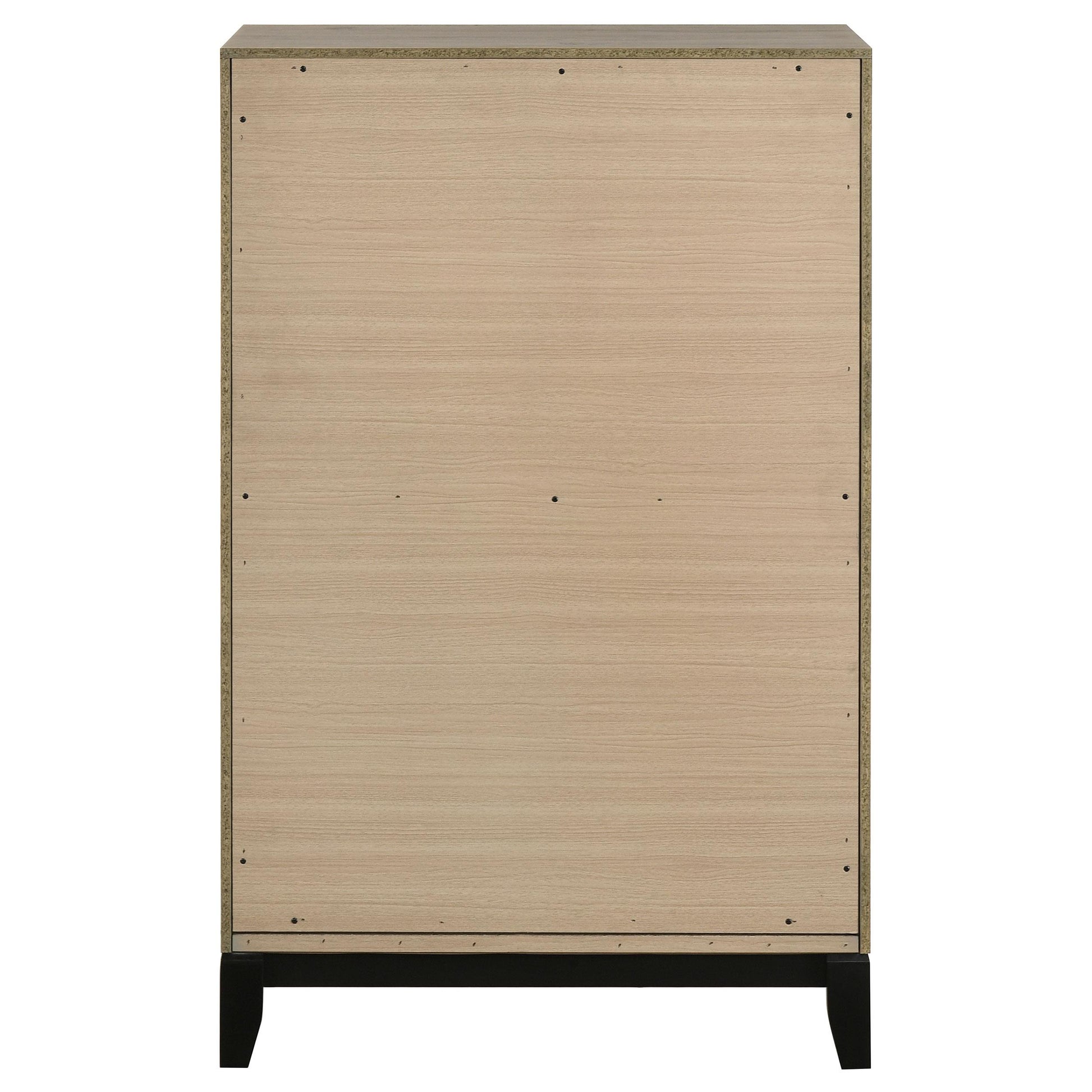  Coaster Furniture Valen 215915 5-drawer Bedroom Chest - Light Taupe IMAGE 7