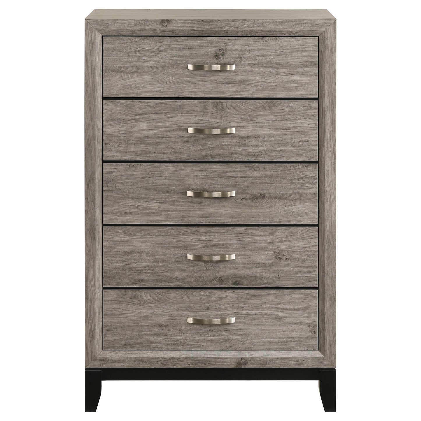  Coaster Furniture Valen 215915 5-drawer Bedroom Chest - Light Taupe IMAGE 9
