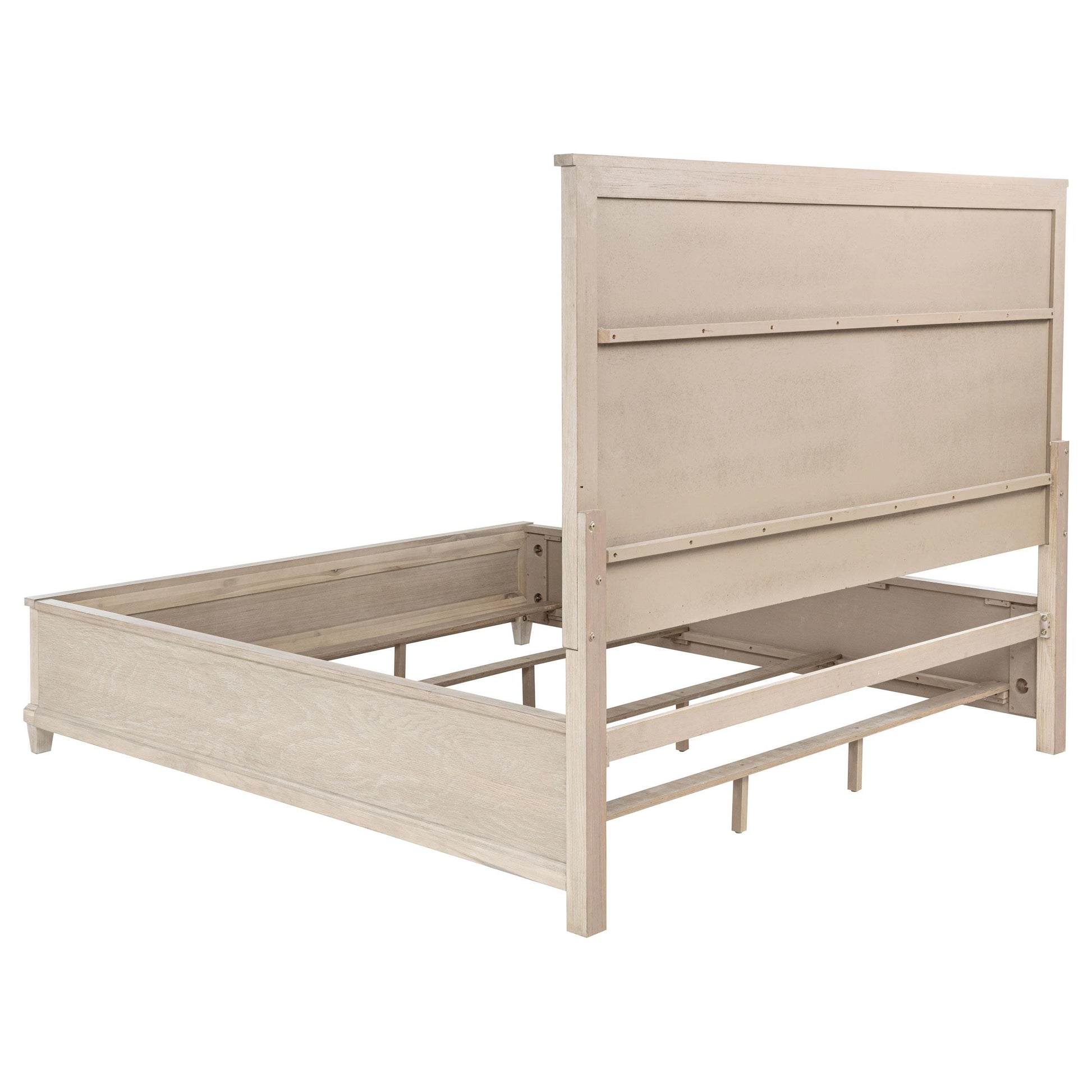 Coaster Furniture Pembroke 215921KE 66-inch Eastern King Panel Bed - Washed Oak IMAGE 1
