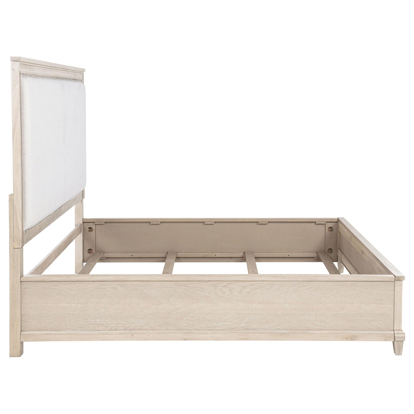  Coaster Furniture Pembroke 215921KE 66-inch Eastern King Panel Bed - Washed Oak IMAGE 4