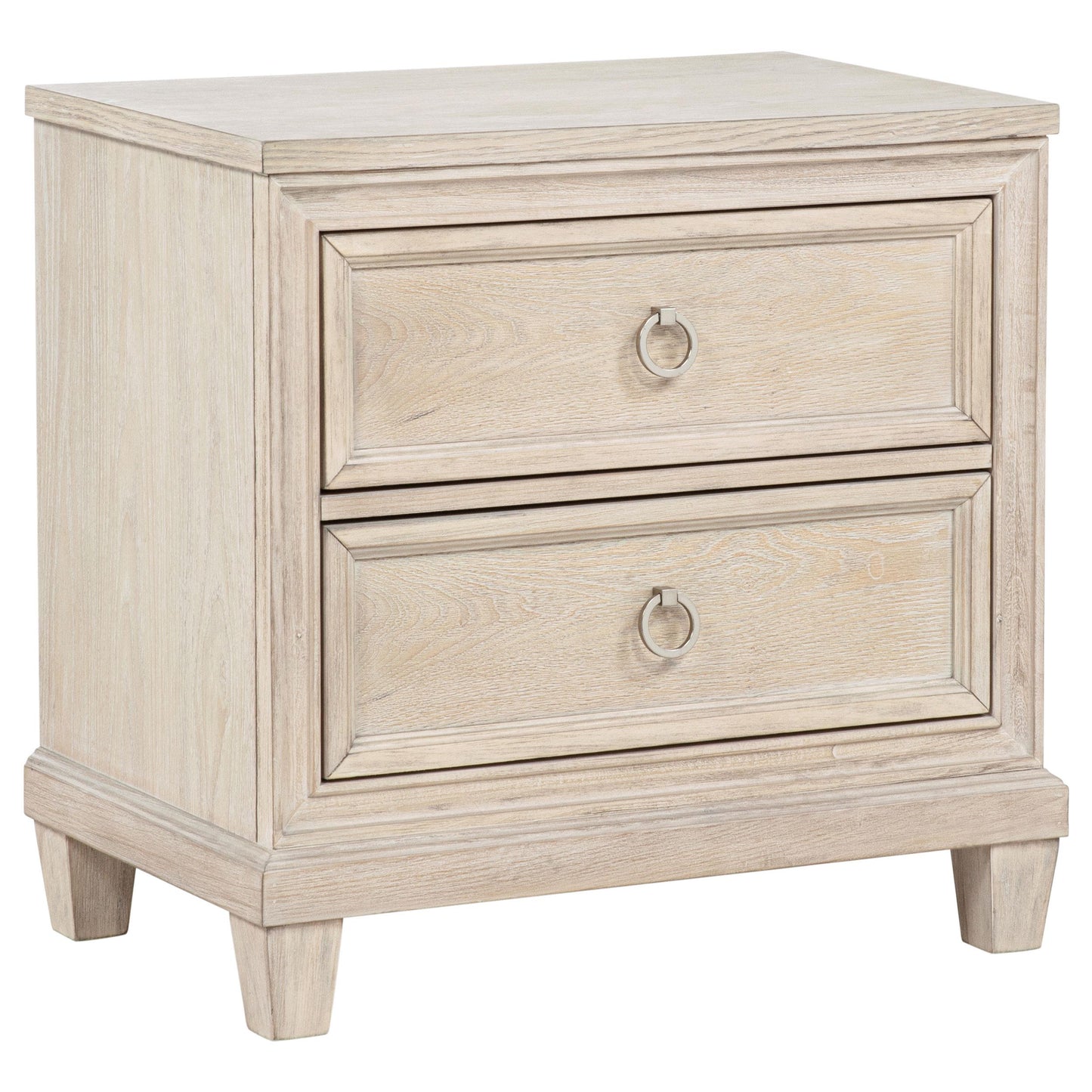  Coaster Furniture Pembroke 215922 2-drawer Nightstand Bedside Table - Washed Oak IMAGE 2