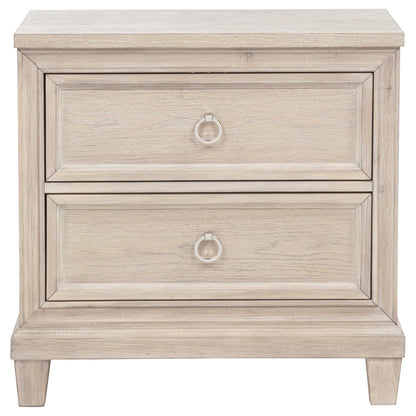  Coaster Furniture Pembroke 215922 2-drawer Nightstand Bedside Table - Washed Oak IMAGE 6