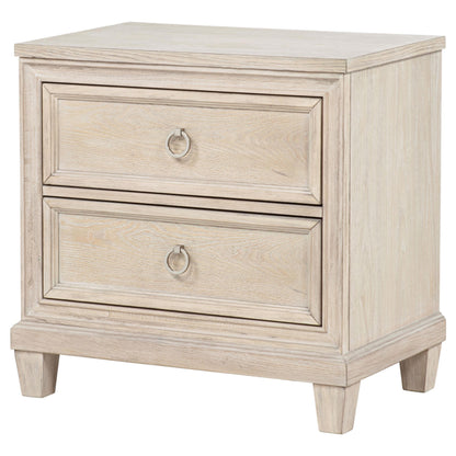  Coaster Furniture Pembroke 215922 2-drawer Nightstand Bedside Table - Washed Oak IMAGE 7