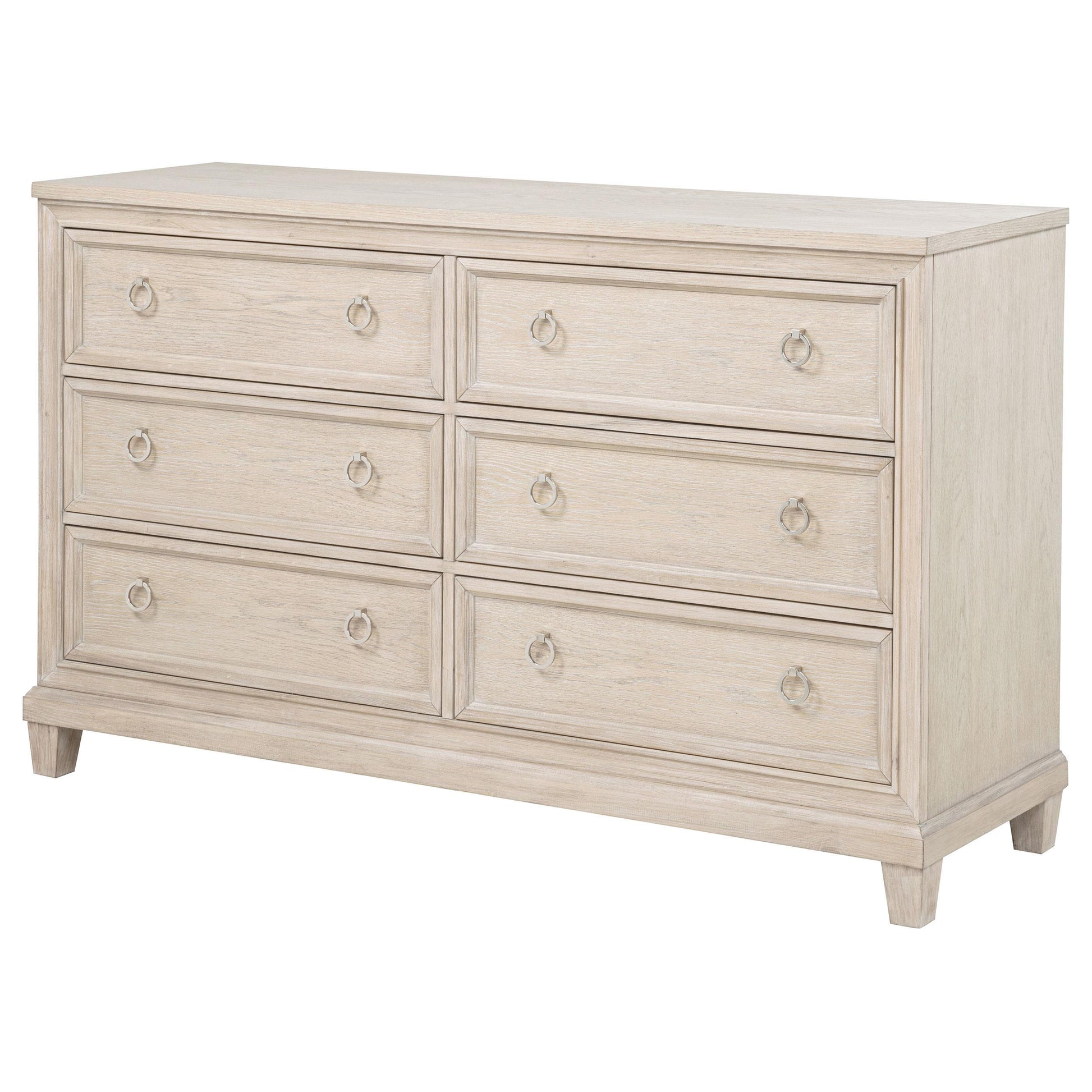  Coaster Furniture Pembroke 215923 6-drawer Bedroom Dresser Cabinet - Washed Oak IMAGE 13