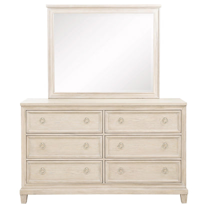  Coaster Furniture Pembroke 215923M 6-drawer Bedroom Dresser with Mirror - Washed Oak IMAGE 10