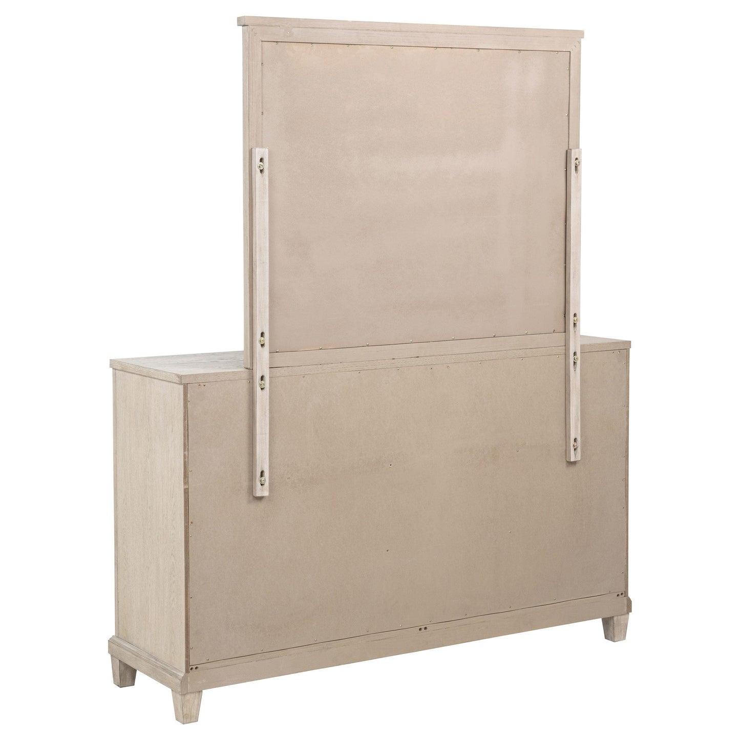  Coaster Furniture Pembroke 215923M 6-drawer Bedroom Dresser with Mirror - Washed Oak IMAGE 4