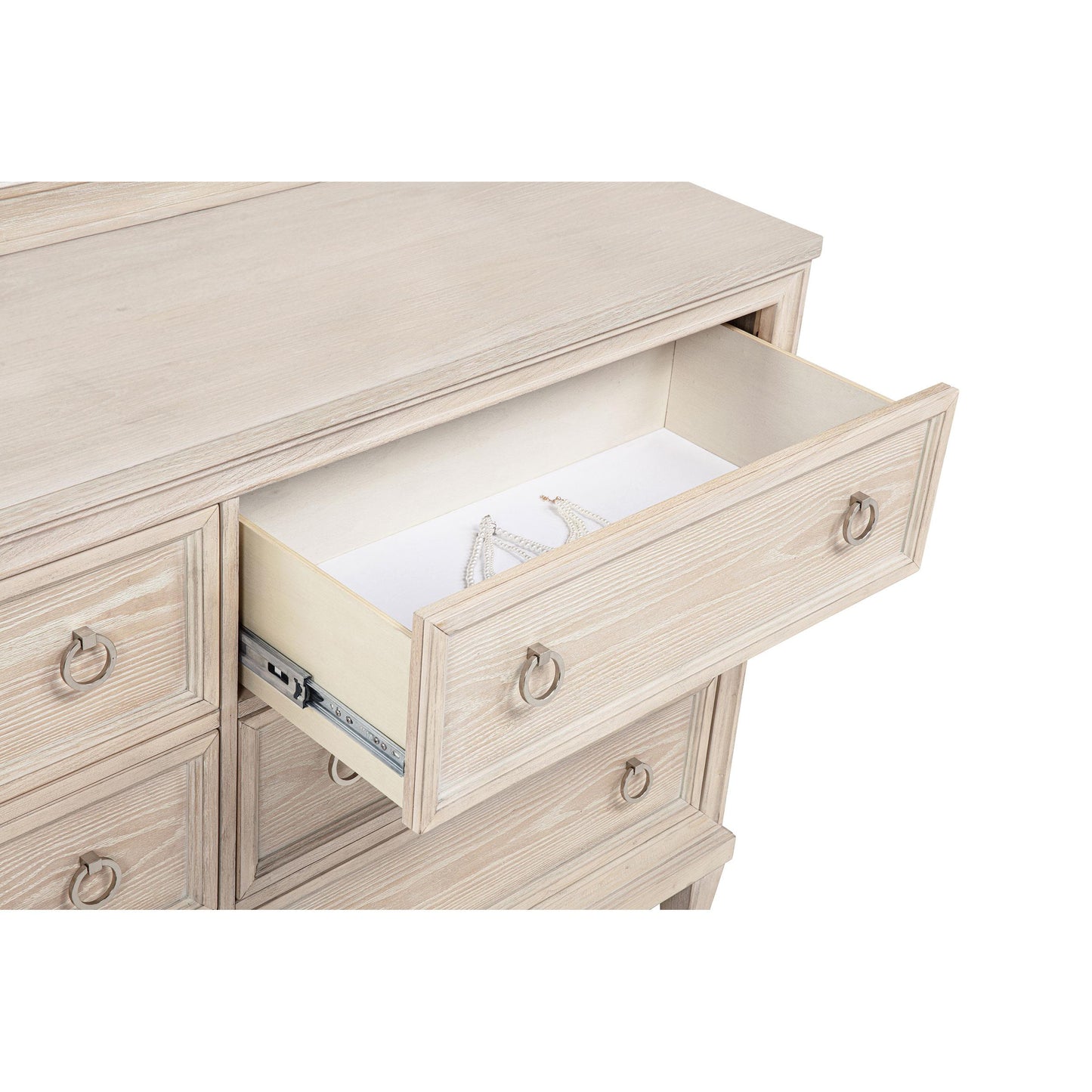  Coaster Furniture Pembroke 215923M 6-drawer Bedroom Dresser with Mirror - Washed Oak IMAGE 5