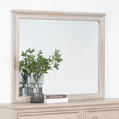  Coaster Furniture Pembroke 215924 Dresser Mirror - Washed Oak IMAGE 5