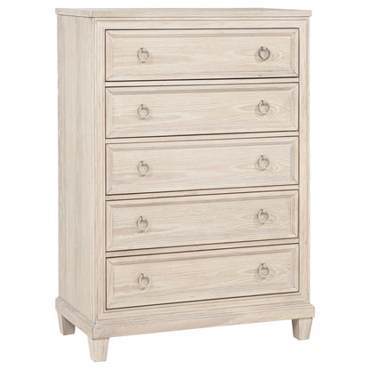  Coaster Furniture Pembroke 215925 5-drawer Chest - Washed Oak IMAGE 3