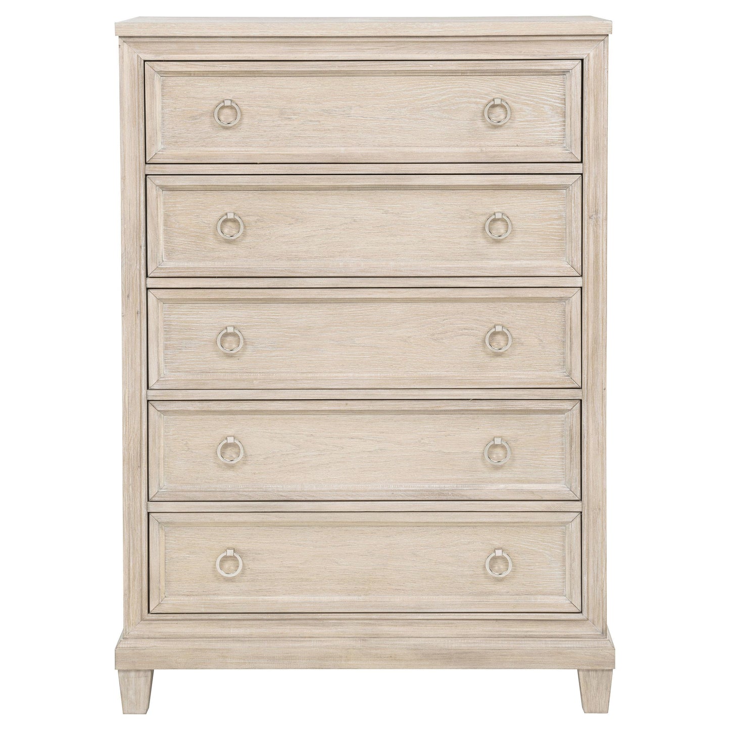  Coaster Furniture Pembroke 215925 5-drawer Chest - Washed Oak IMAGE 9