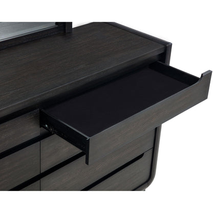  Coaster Furniture Leandro 222493M 8-drawer Bedroom Dresser with Mirror - Burnished Black IMAGE 10