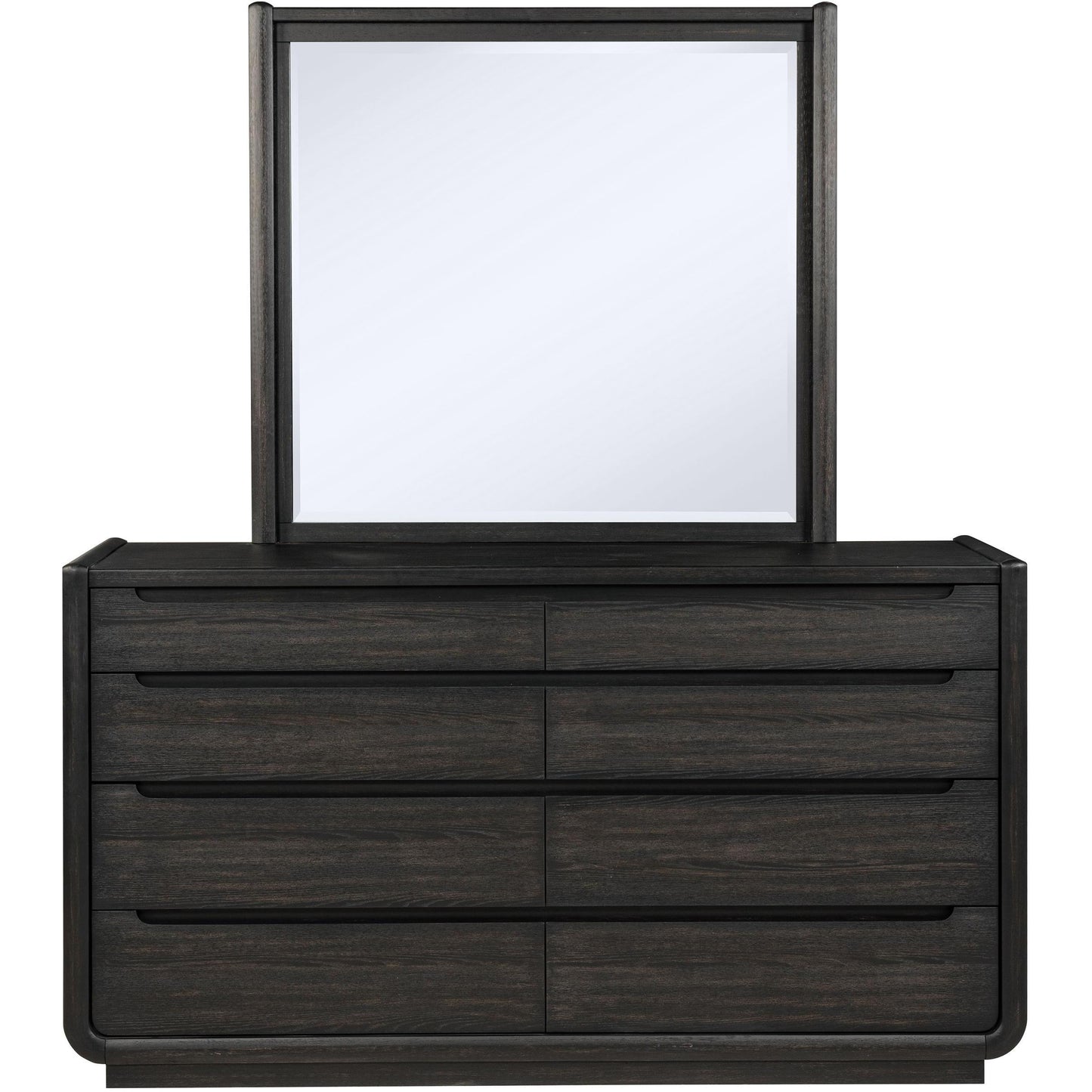  Coaster Furniture Leandro 222493M 8-drawer Bedroom Dresser with Mirror - Burnished Black IMAGE 3