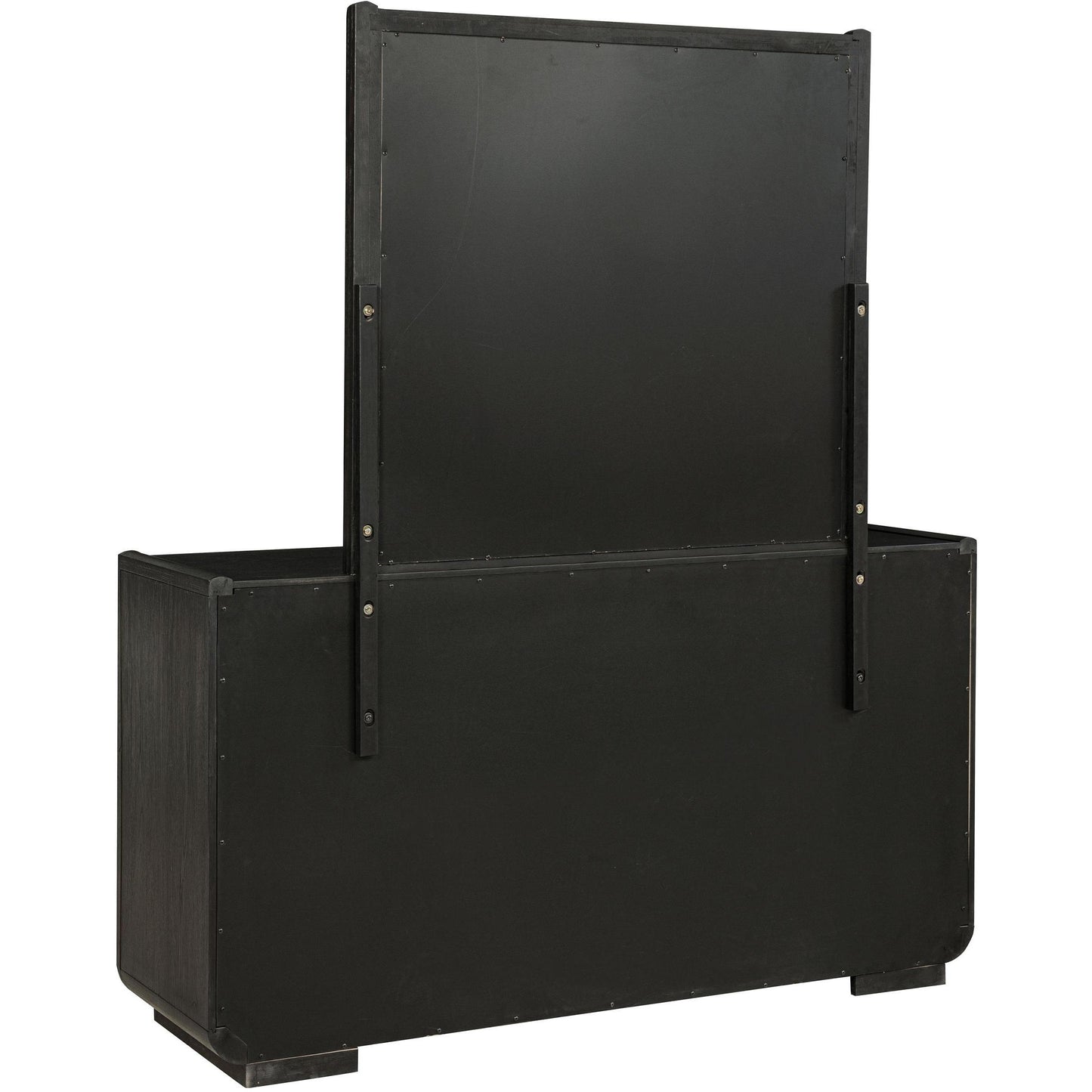  Coaster Furniture Leandro 222493M 8-drawer Bedroom Dresser with Mirror - Burnished Black IMAGE 6