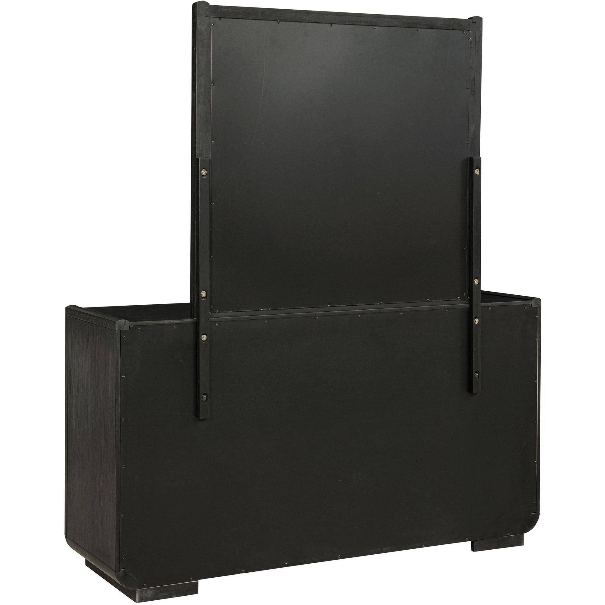  Coaster Furniture Leandro 222493M 8-drawer Bedroom Dresser with Mirror - Burnished Black IMAGE 6