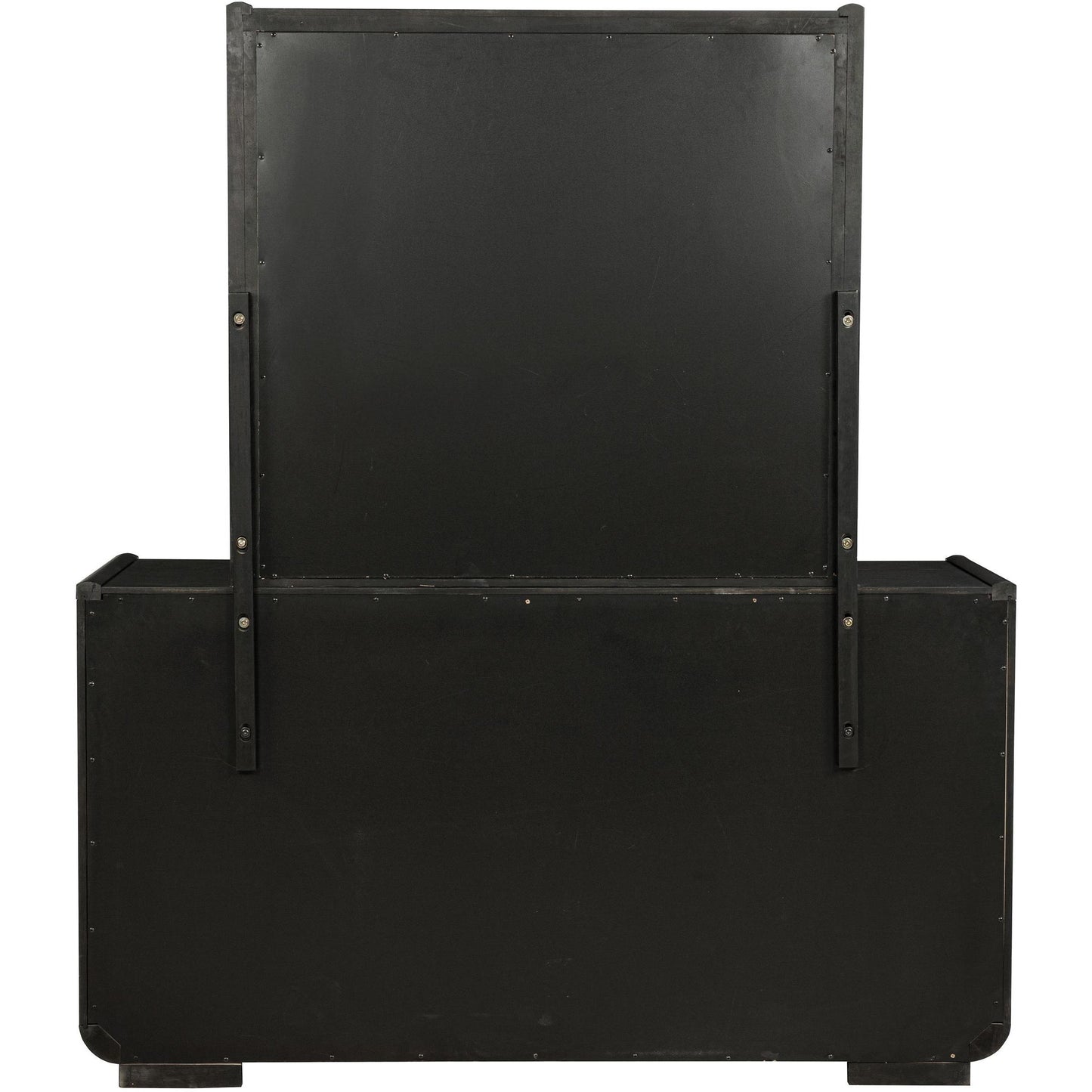  Coaster Furniture Leandro 222493M 8-drawer Bedroom Dresser with Mirror - Burnished Black IMAGE 7