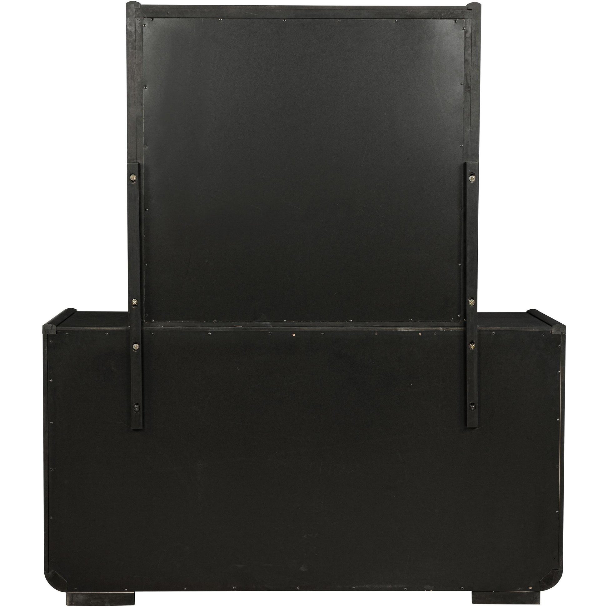  Coaster Furniture Leandro 222493M 8-drawer Bedroom Dresser with Mirror - Burnished Black IMAGE 7