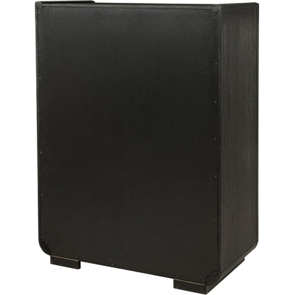  Coaster Furniture Leandro 222495 5-drawer Bedroom Chest - Burnished Black IMAGE 8