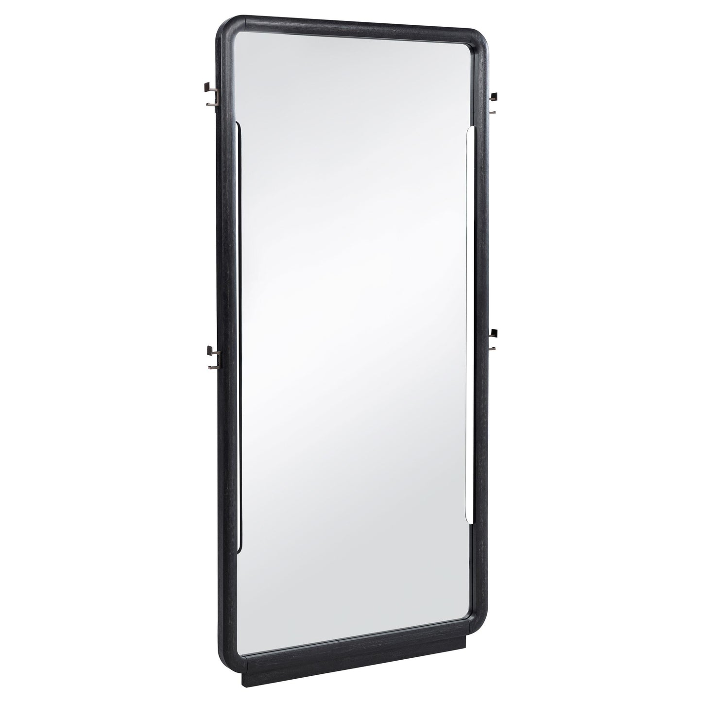  Coaster Furniture Leandro 222498 76-inch Full Length Floor Mirror - Burnished Black IMAGE 1