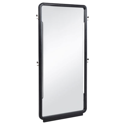  Coaster Furniture Leandro 222498 76-inch Full Length Floor Mirror - Burnished Black IMAGE 1