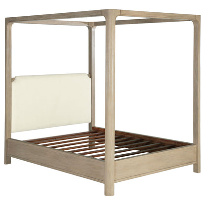  Coaster Furniture Solano 222520Q 85-inch Queen Canopy Bed - Weathered Mango IMAGE 1