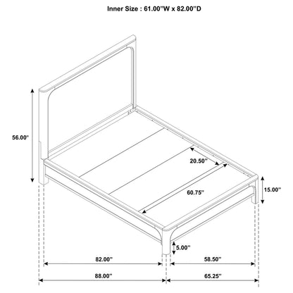  Coaster Furniture Solano 222521Q 56-inch Queen Panel Bed - Weathered Mango IMAGE 13