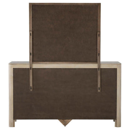 Coaster Furniture Solano 222523M 9-drawer Bedroom Dresser with Mirror - Weathered Mango IMAGE 4