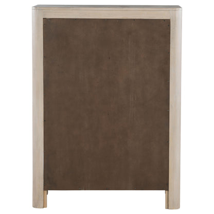  Coaster Furniture Solano 222525 5-drawer Bedroom Chest - Weathered Mango IMAGE 5