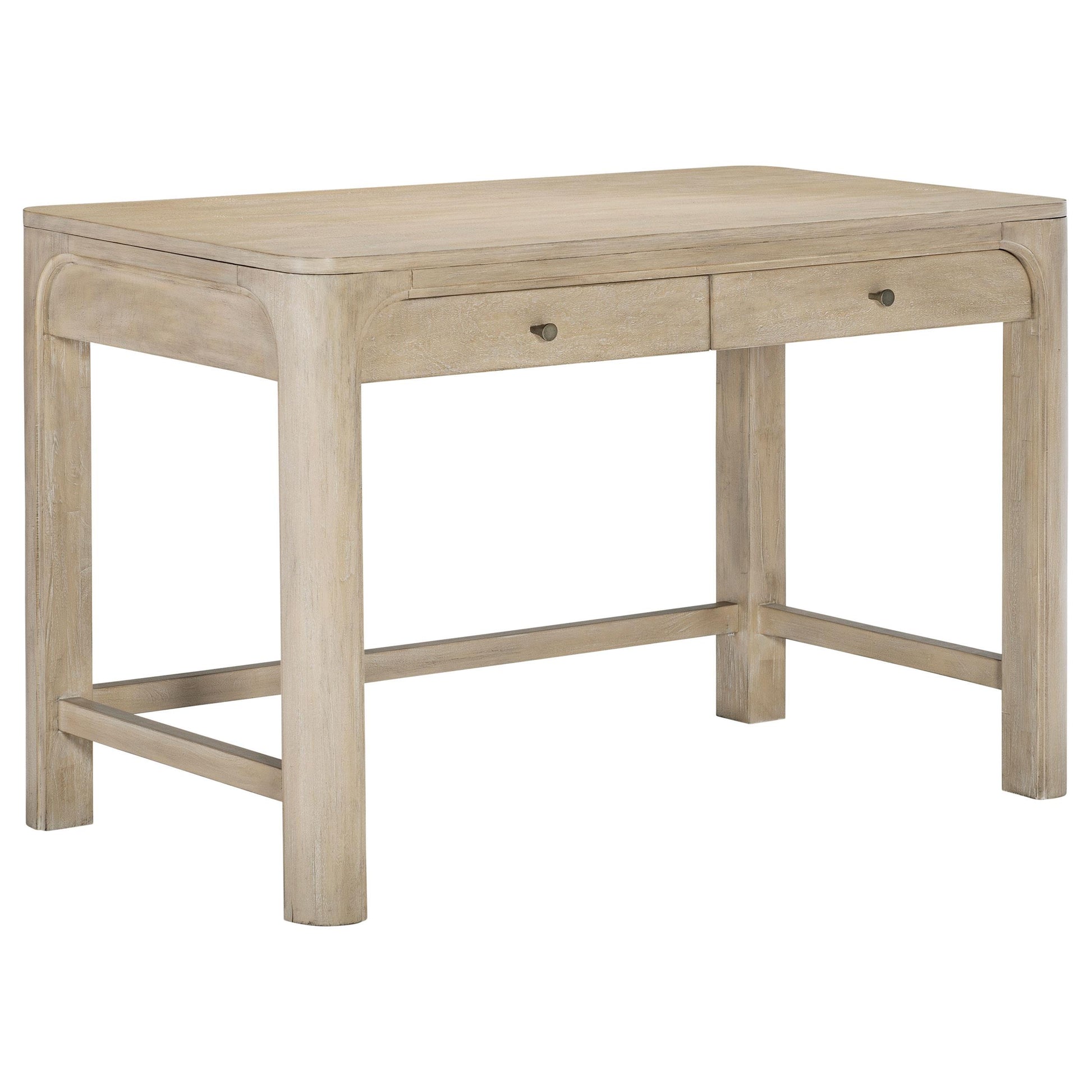  Coaster Furniture Solano 222527 2-drawer Makeup Table Vanity Desk - Weathered Mango IMAGE 1