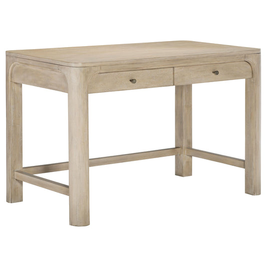  Coaster Furniture Solano 222527 2-drawer Makeup Table Vanity Desk - Weathered Mango IMAGE 1