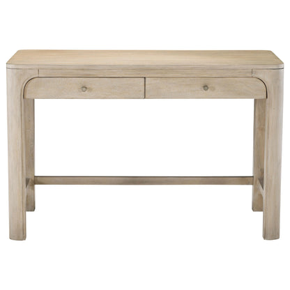  Coaster Furniture Solano 222527 2-drawer Makeup Table Vanity Desk - Weathered Mango IMAGE 7