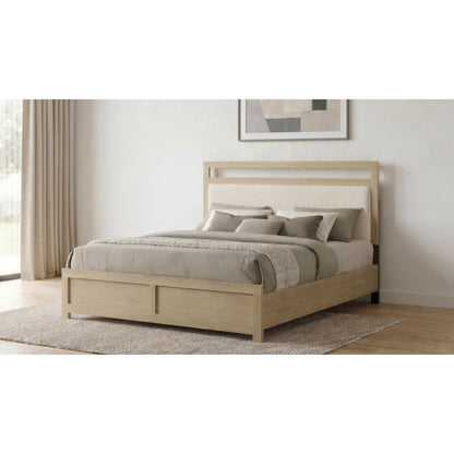  Coaster Furniture Hendricks 222651KE Eastern King Panel Headboard Platform Bed - Light Oak IMAGE 5