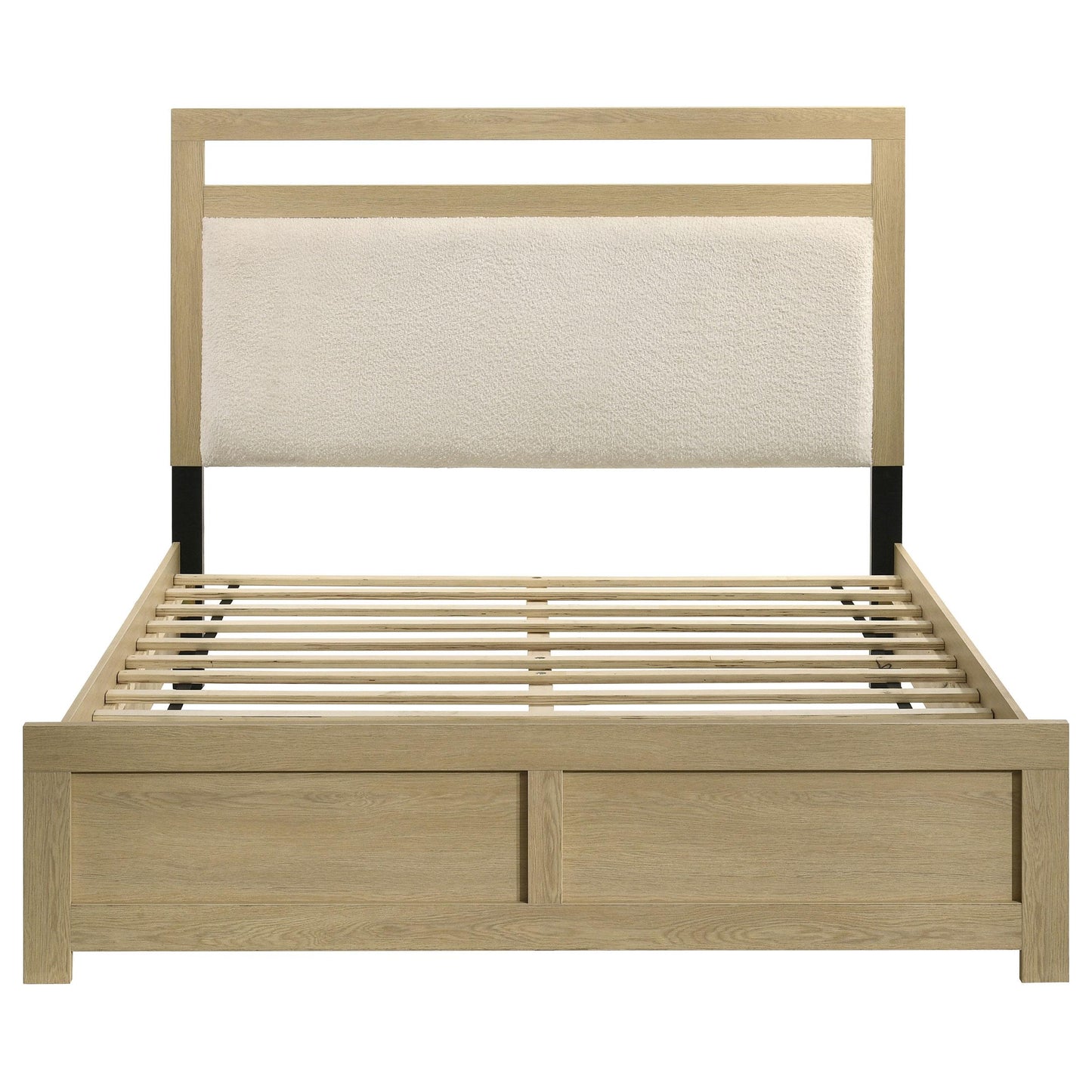  Coaster Furniture Hendricks 222651Q Queen Panel Headboard Platform Bed - Light Oak IMAGE 7