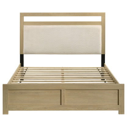  Coaster Furniture Hendricks 222651Q Queen Panel Headboard Platform Bed - Light Oak IMAGE 7