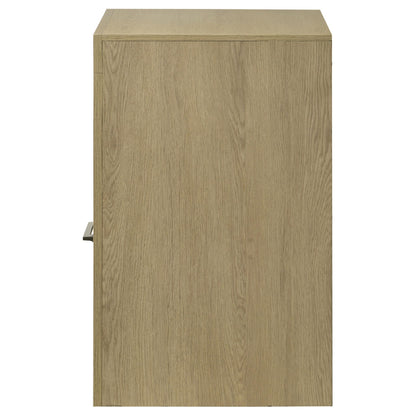  Coaster Furniture Hendricks 222652 1-drawer Nightstand Bedside Table with Cubby - Light Oak IMAGE 2