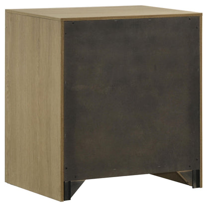  Coaster Furniture Hendricks 222652 1-drawer Nightstand Bedside Table with Cubby - Light Oak IMAGE 3