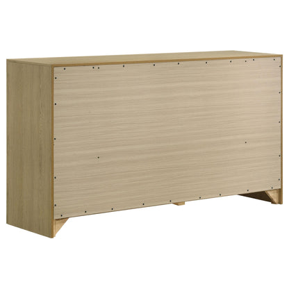  Coaster Furniture Hendricks 222653 6-drawer Bedroom Dresser Storage Cabinet - Light Oak IMAGE 3